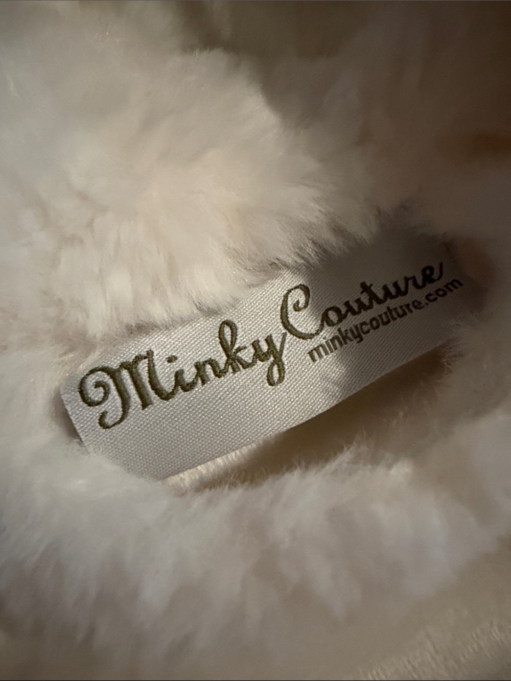 NWOT, Minky Couture cream robe, women’s M/L.